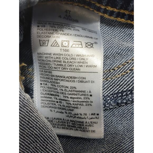 Set Of 2 Denim Shorts Old Navy and Cat & Jack Adjustable Waist Shorts 4T - Picture 6 of 6